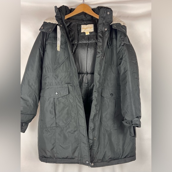 NWT Juniors' madden girl Faux-Fur Hood Parka Coat - Picture 4 of 11